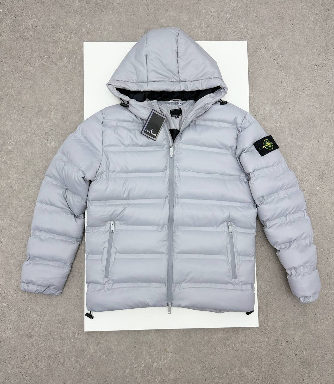 Stone Island Puffer Hooded Quilted Down Jacket Mens in Multiple Colors Best Sale UK Reps AAA Quality