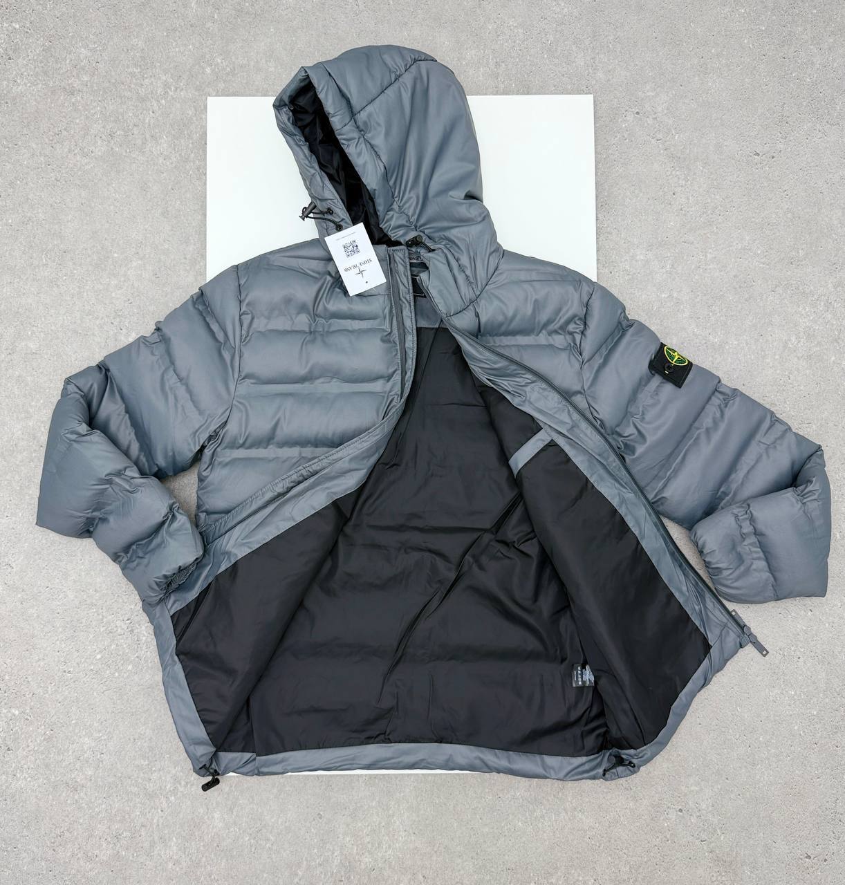 Stone Island Puffer Hooded Quilted Down Jacket Mens in Multiple Colors Best Sale UK Reps AAA Quality