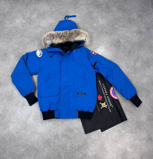 Canada Goose Chilliwack Fur-Trimmed Arctic-Tech Bomber Mens Jacket in Multiple Colors Best Sale UK Reps AAA Quality