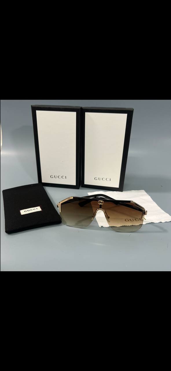 Gucci Grey Lens Rimless Mens Sunglasses UK Reps 2 Colors