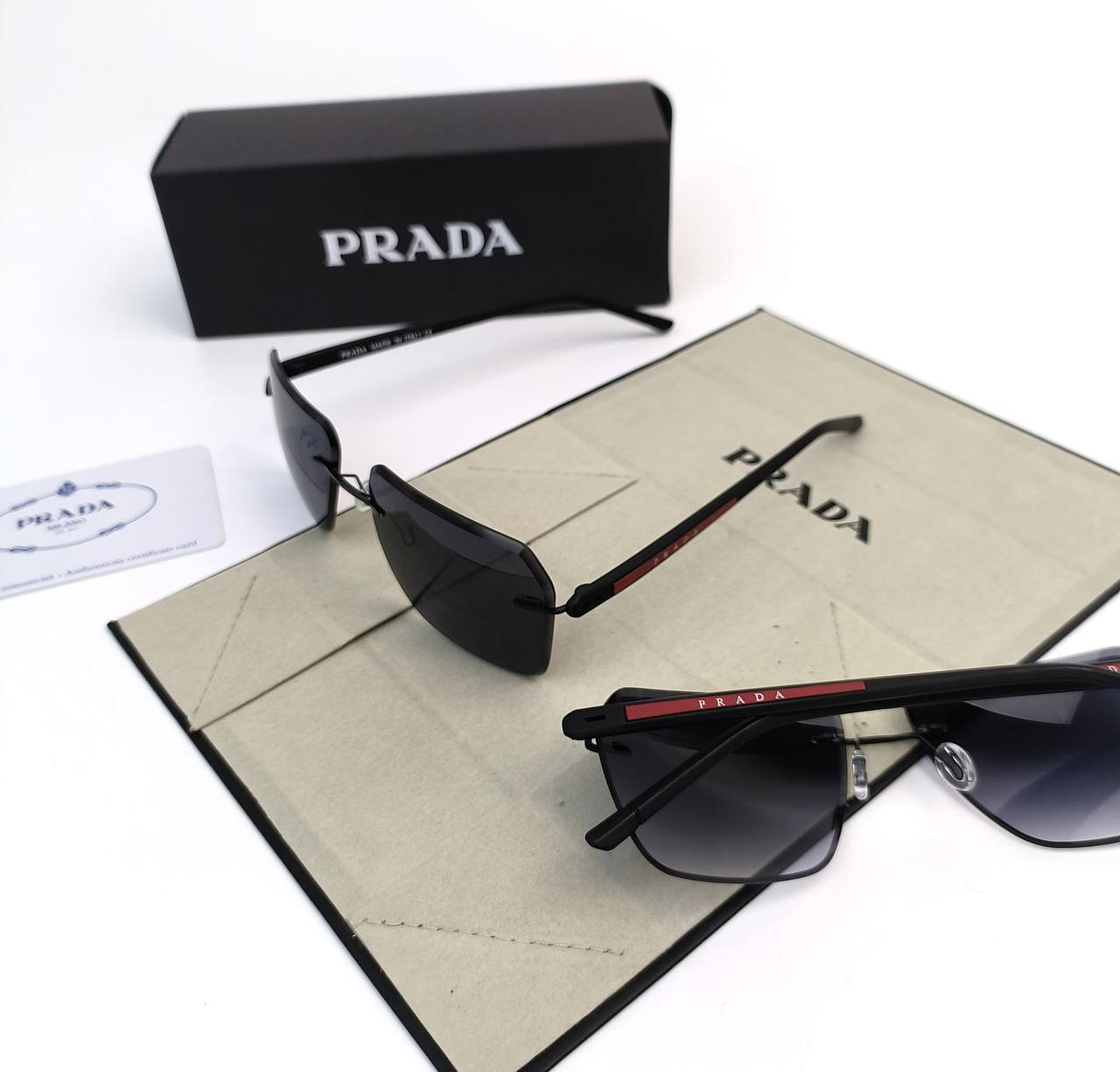 Prada Square Frame Metal Sunglasses in 3 Colors UK AAA Quality Reps