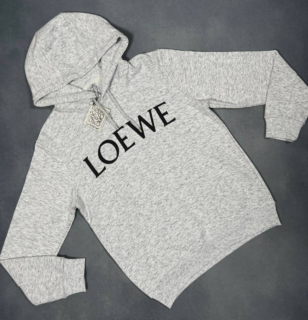 Loewe Logo-Print Cotton Jersey Hoodie 2 Colors Men's UK Reps AAA Quality