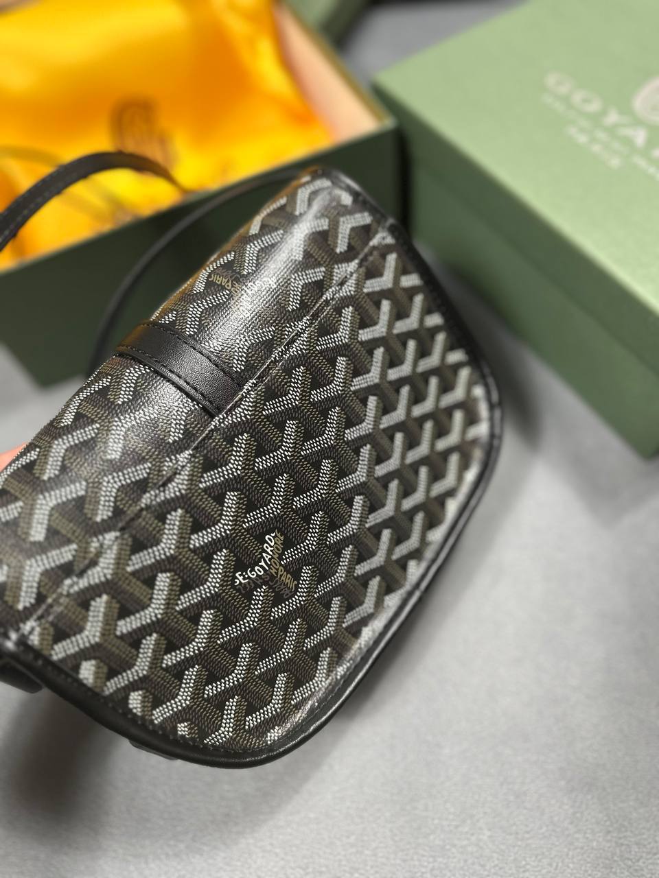 Goyard Belvedere Grey Messenger Bag Replica UK AAA Quality