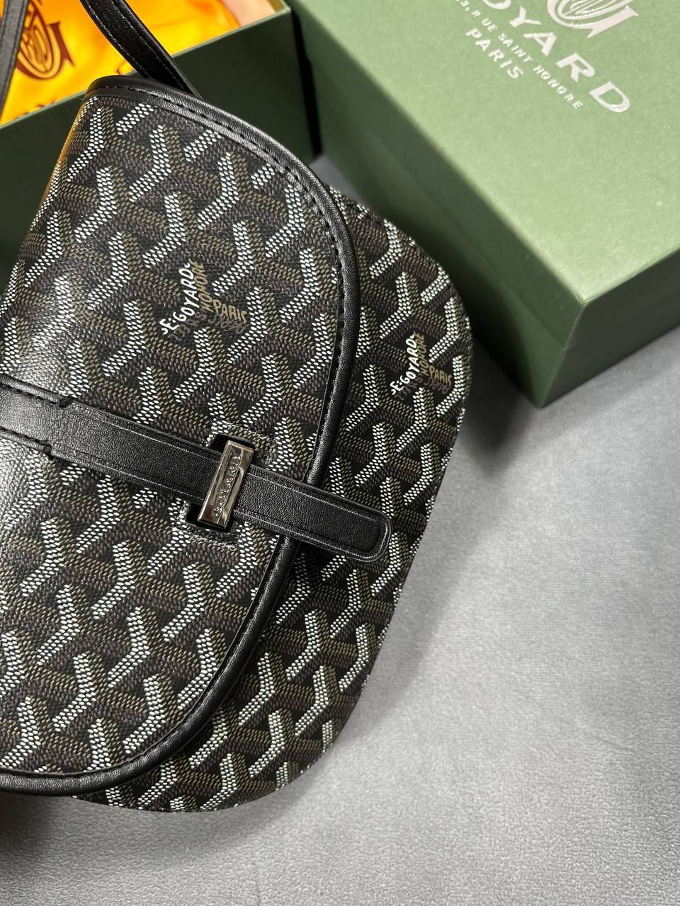 Goyard Belvedere Grey Messenger Bag Replica UK AAA Quality