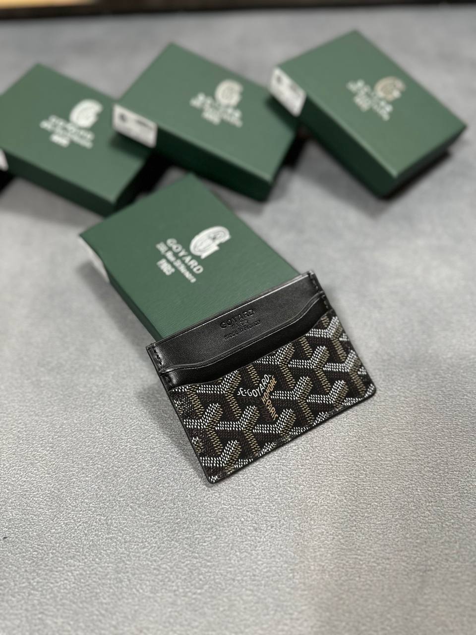 Goyard Men's Bifold Leather Wallet Long Clutch Mens UK Reps AAA Quality