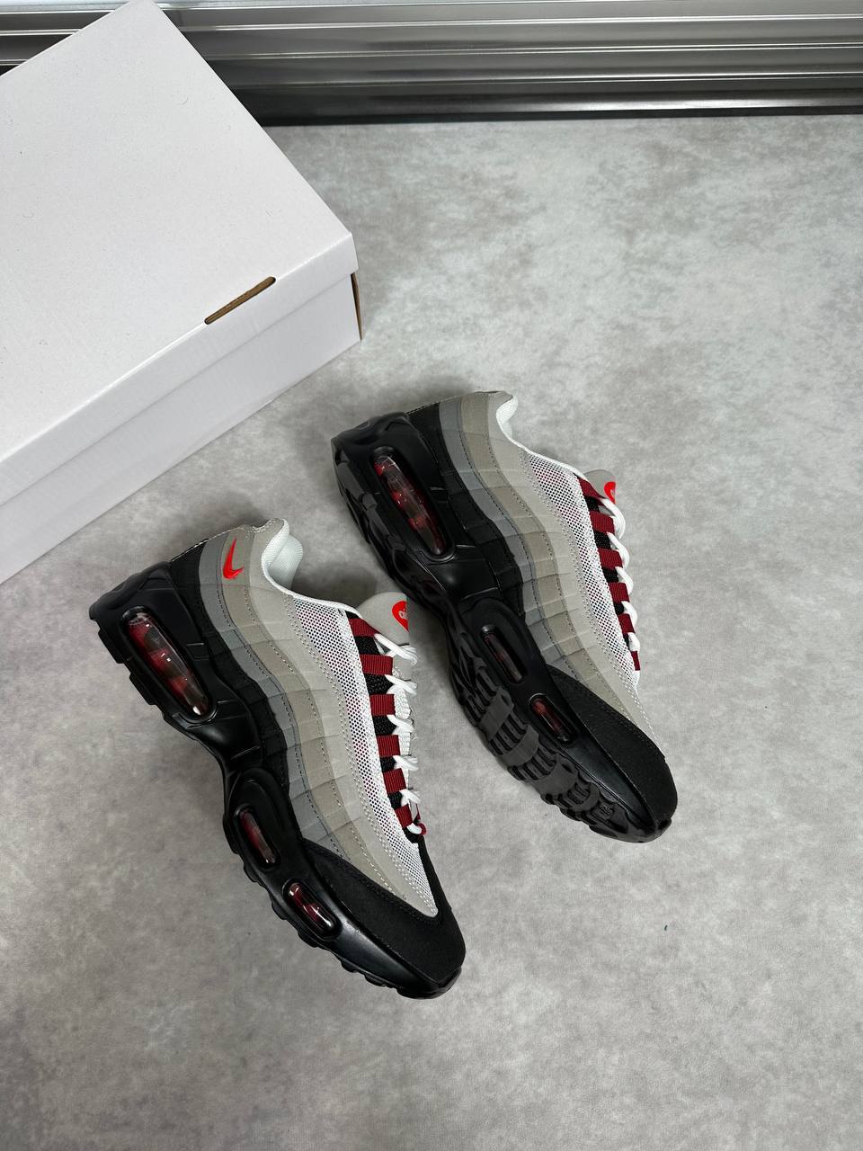 Nike Air Max 95 Solar Red Mens Trainers Best Sale UK Reps AAA Quality