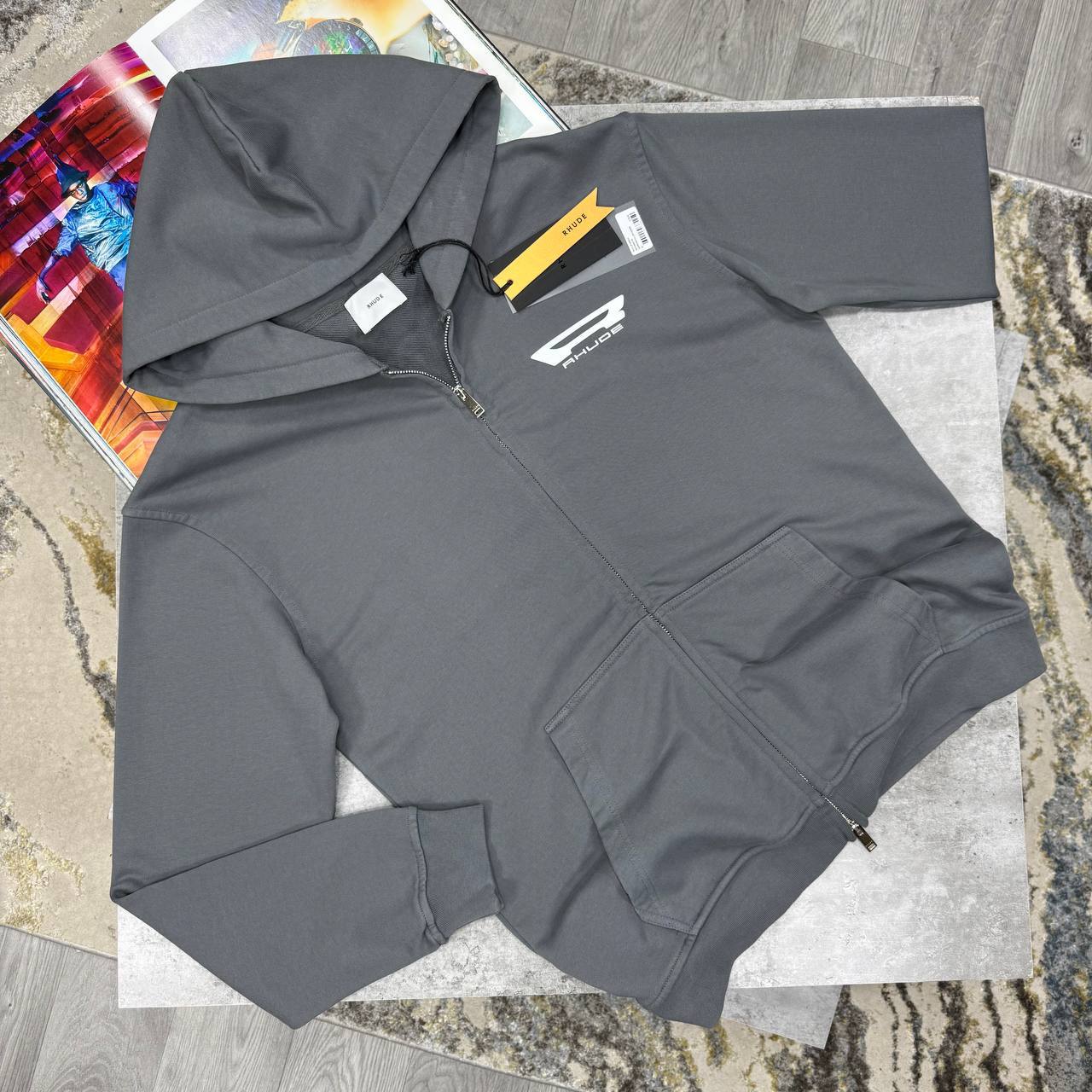 Rhude Campione Full-Zip Hoodie Mens in Multiple Colors Best Sale UK Reps AAA Quality