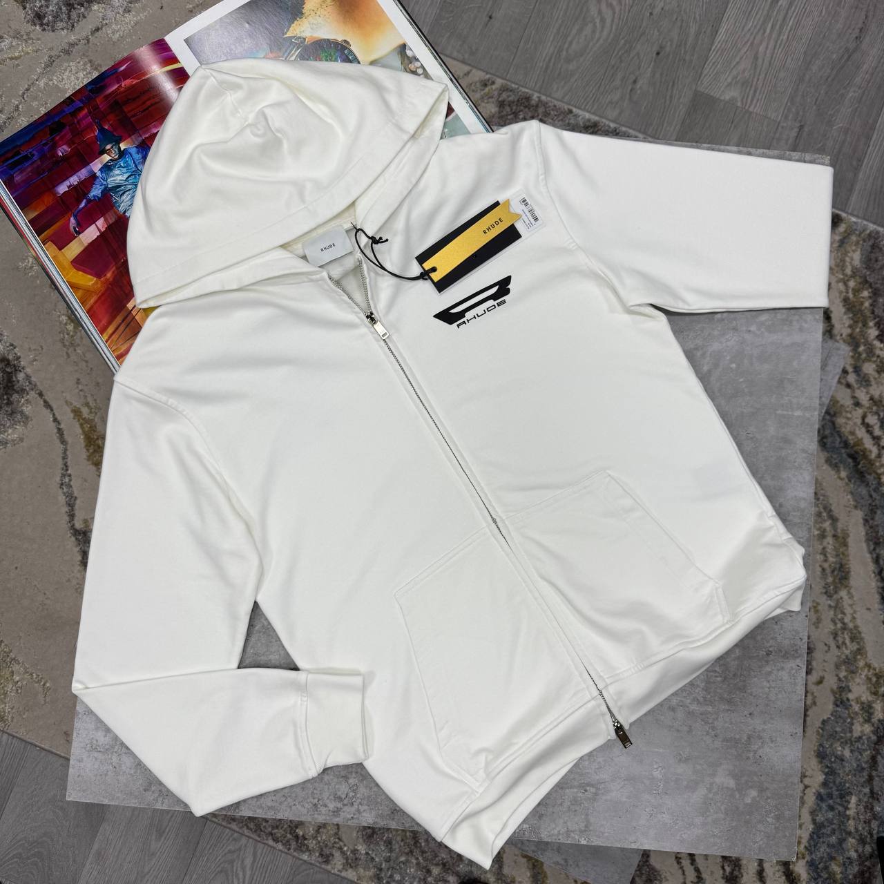 Rhude Campione Full-Zip Hoodie Mens in Multiple Colors Best Sale UK Reps AAA Quality