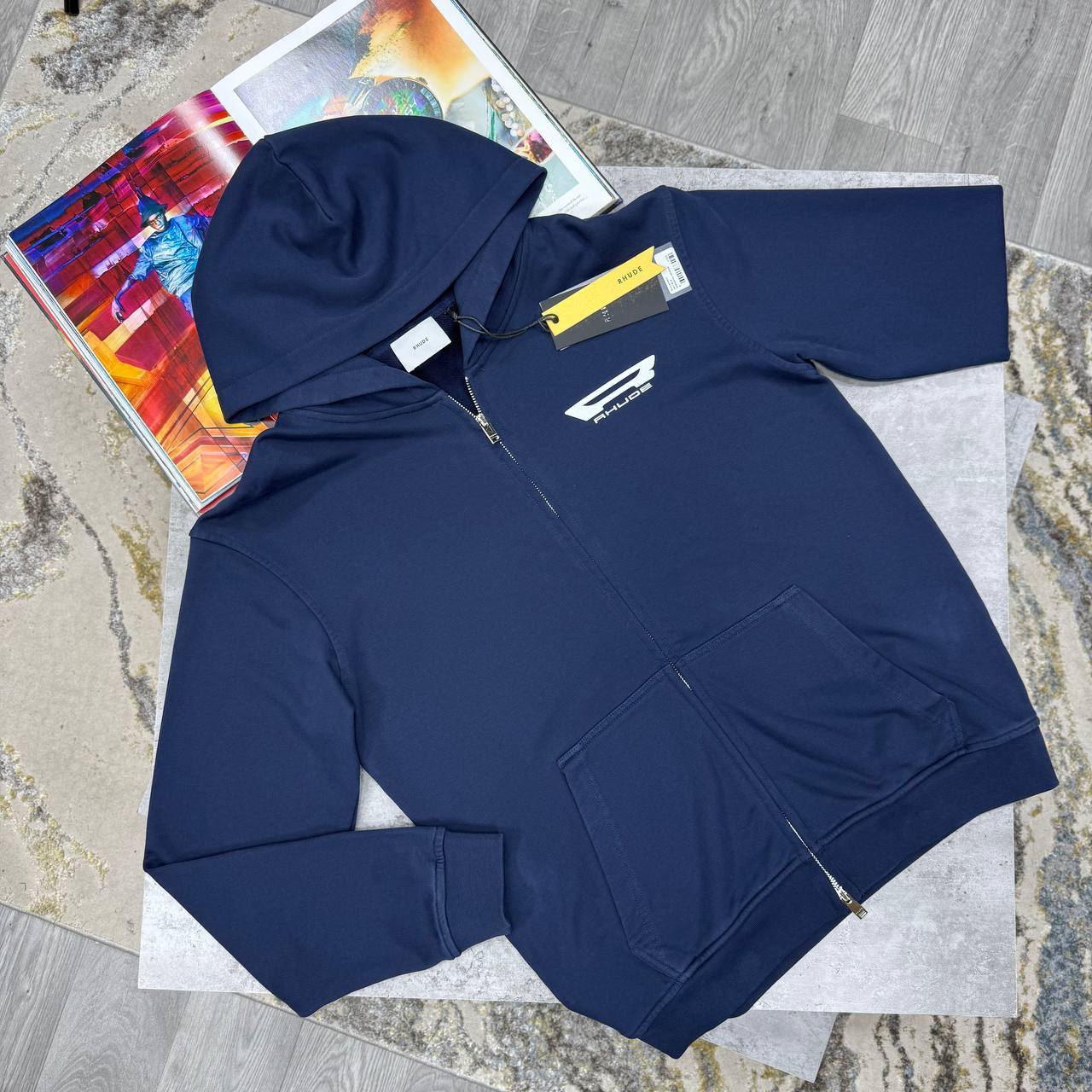 Rhude Campione Full-Zip Hoodie Mens in Multiple Colors Best Sale UK Reps AAA Quality