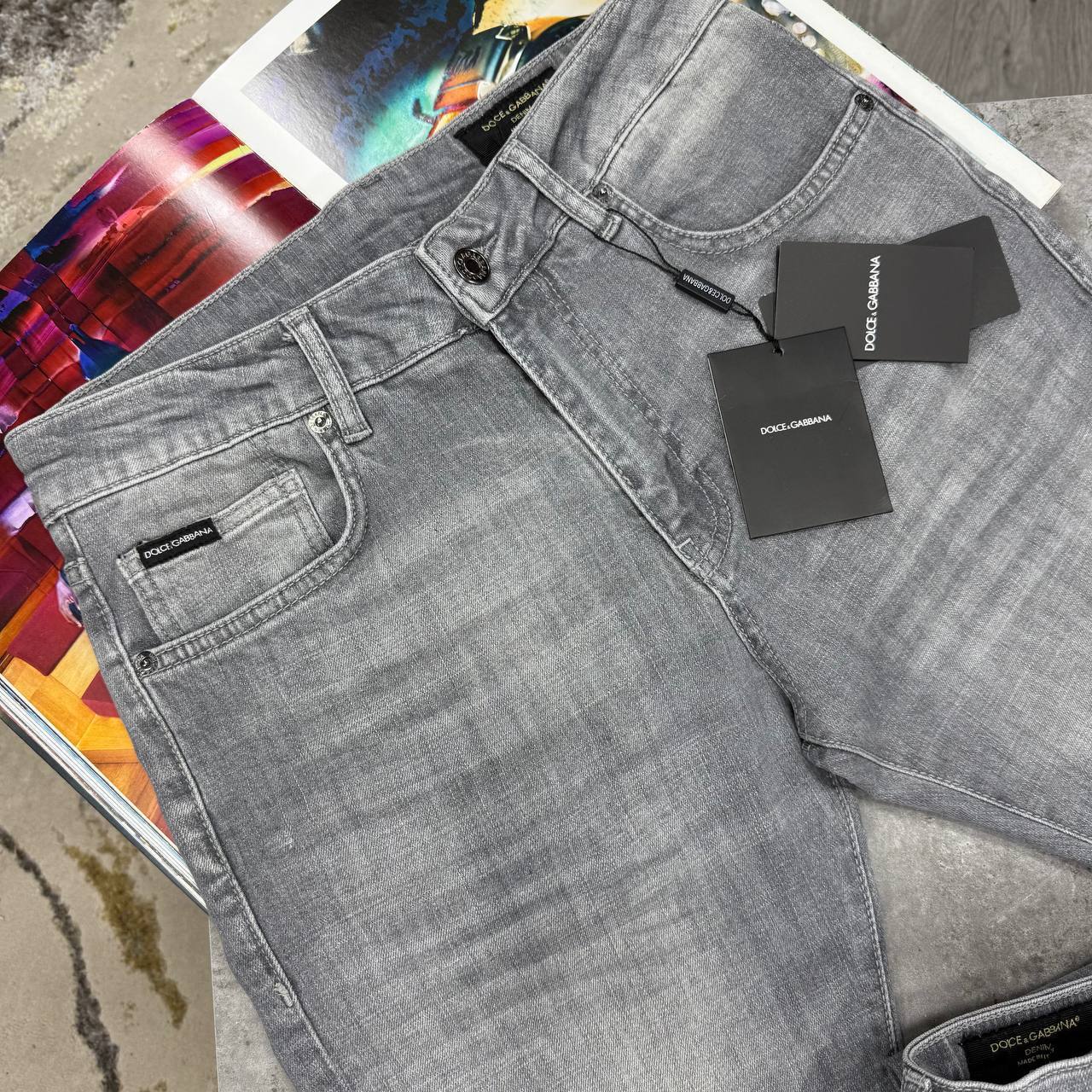 Dolce & Gabbana Jeans Skinny for Men Stretch Slim in 2 Colors Best Sale UK Reps AAA Quality