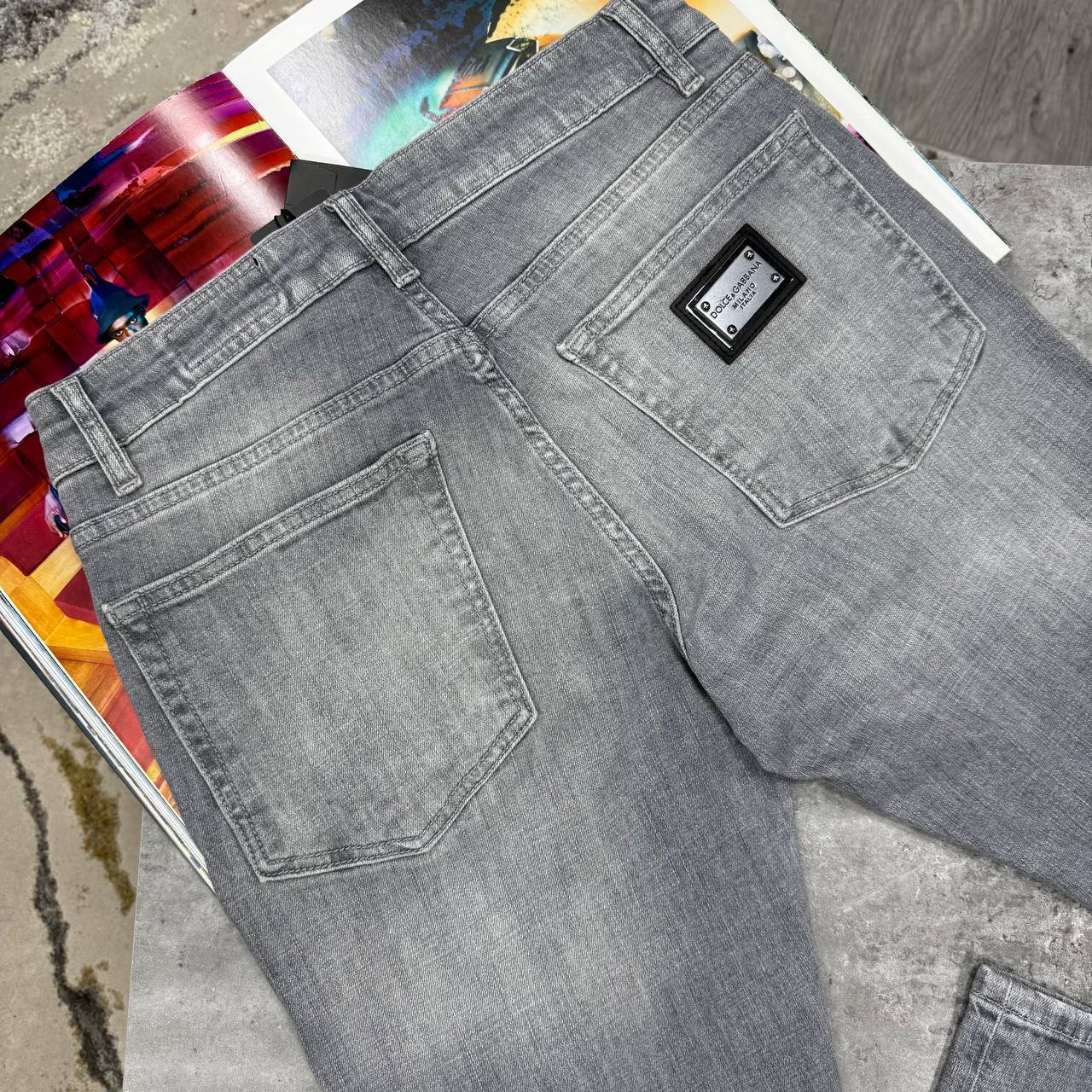 Dolce & Gabbana Jeans Skinny for Men Stretch Slim in 2 Colors Best Sale UK Reps AAA Quality