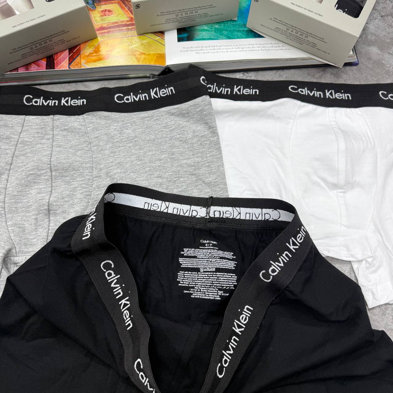 Calvin Klein Classic Stretch Trunks Boxers Pack of 3 Mens in Multiple Colors Best Sale UK Reps AAA Quality