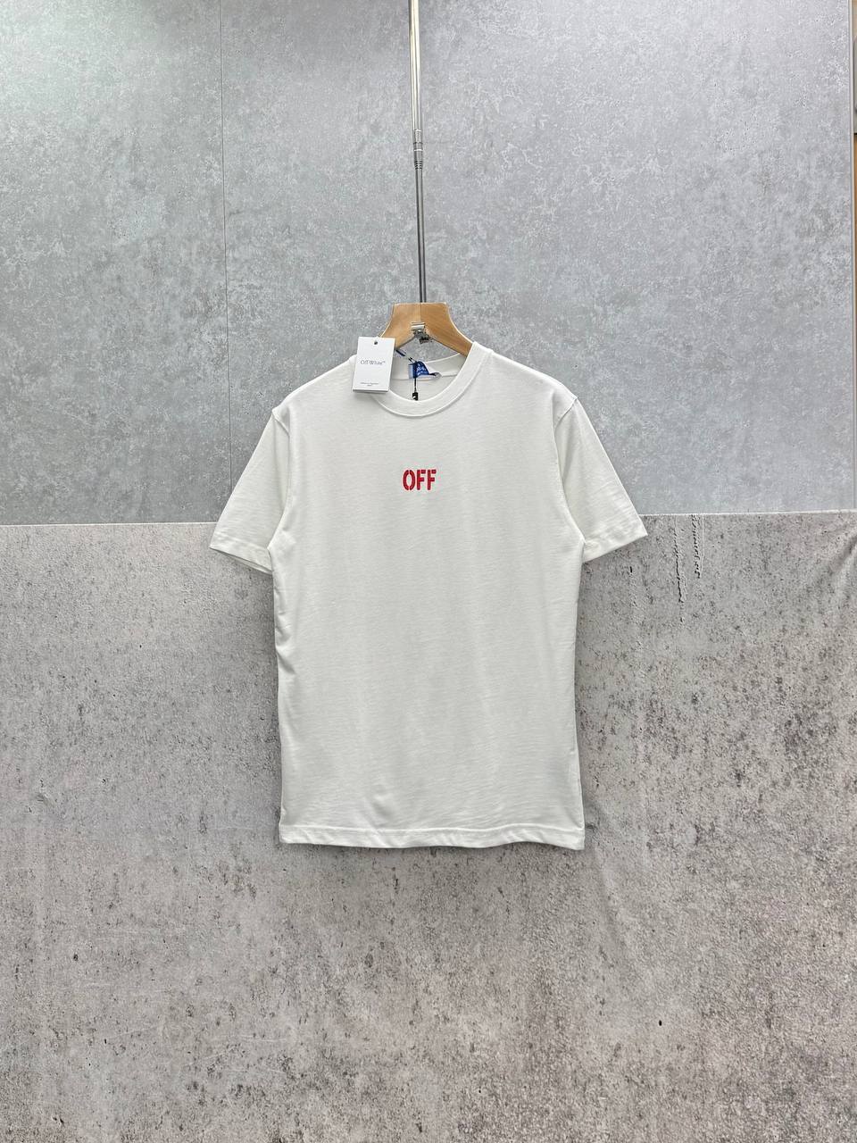 Off-White Smile Arrow Regular Fit T-shirt Mens in 2 Colors Best Sale UK Reps AAA Quality