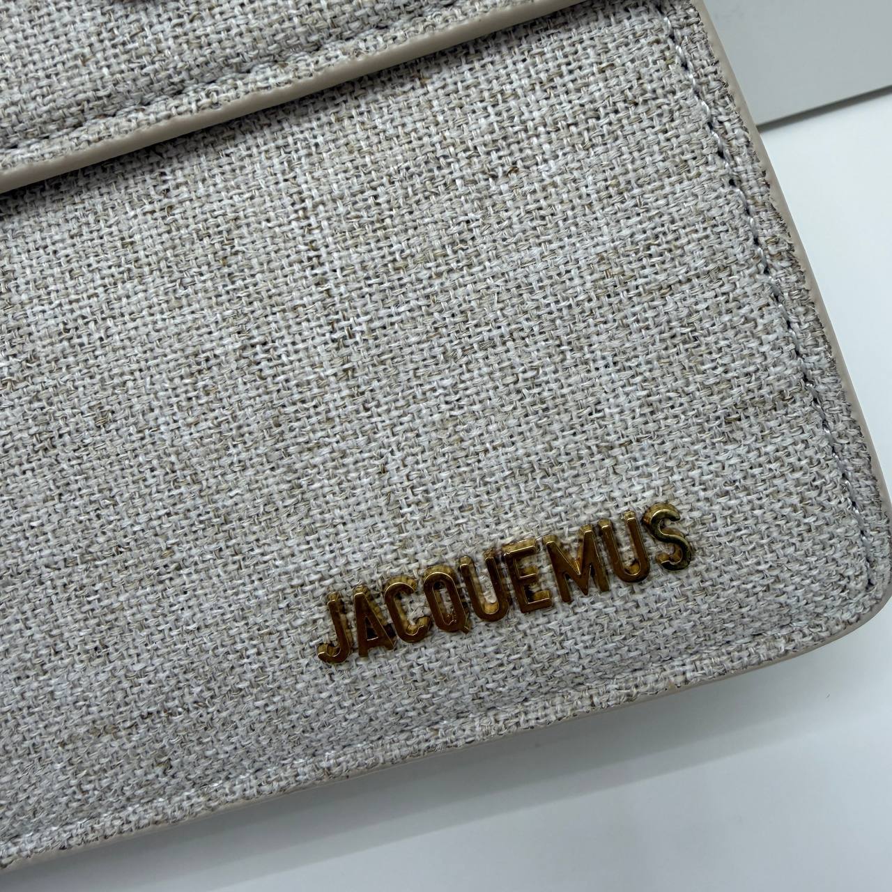 Jacquemus Le Chiquito Long Linen Womens Bag in Beige Color Best Sale UK Reps AAA Quality