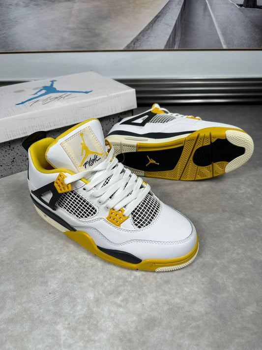 Nike Air Jordan 4 RetroVivid Sulfur Mens Trainers Best Sale UK Reps AAA Quality