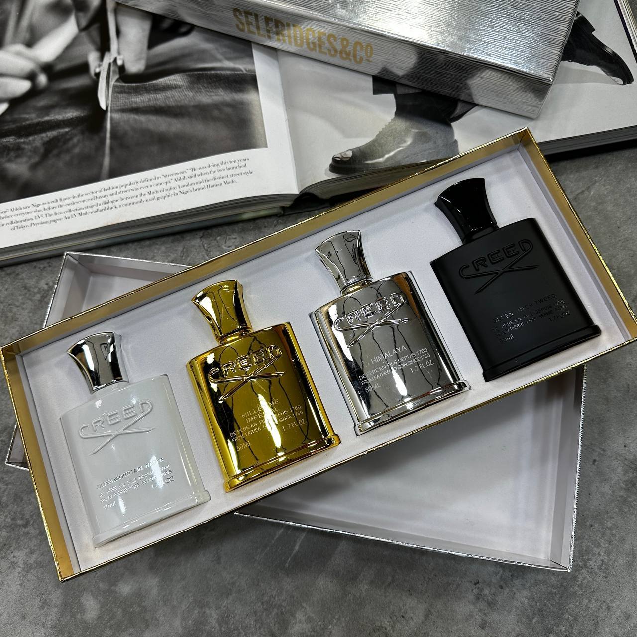 Creed Gift Set Pack of 4 Perfume For Men Eau De Parfum Best Sale UK Rep AAA Quality