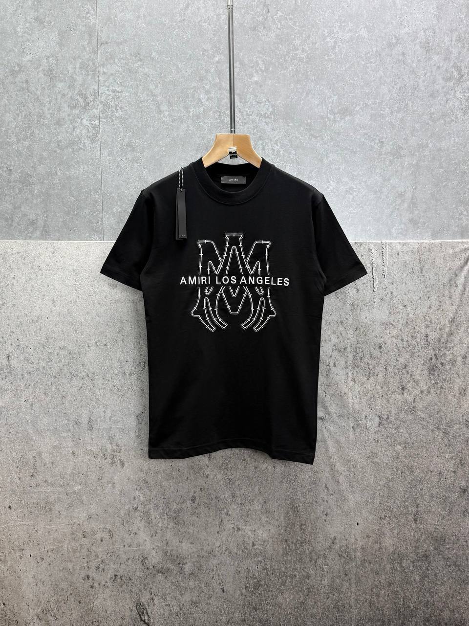 Amiri Los Angeles Short Sleeve T-Shirts Mens in 2 Colors Best Sale UK Reps AAA Quality