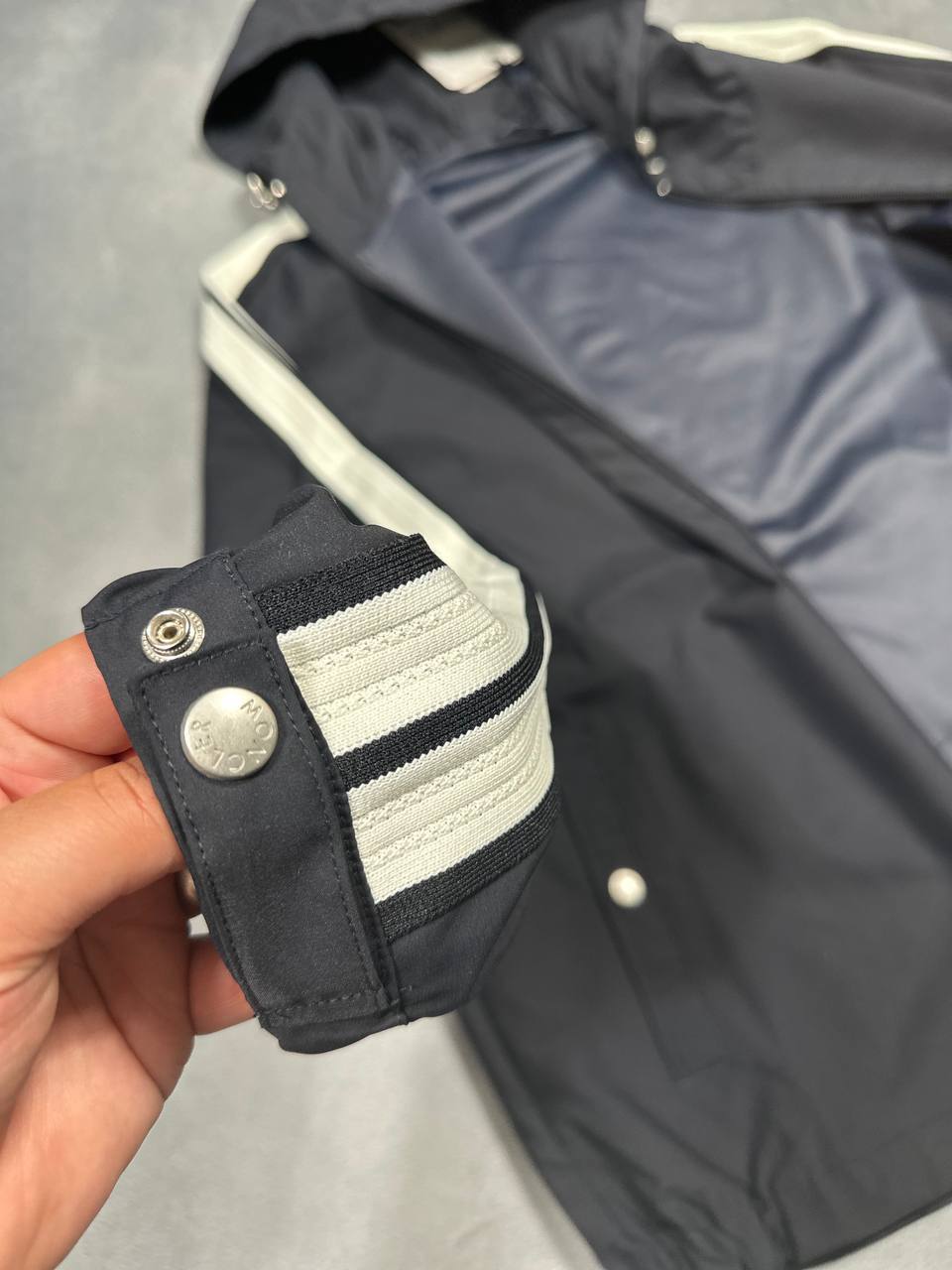 Moncler Navy Blue Mens Jackets Lite Windbreaker UK Reps AAA Quality Best Sale