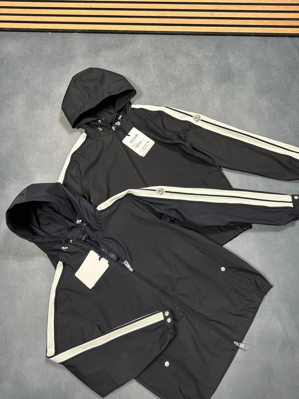 Moncler Navy Blue Mens Jackets Lite Windbreaker UK Reps AAA Quality Best Sale