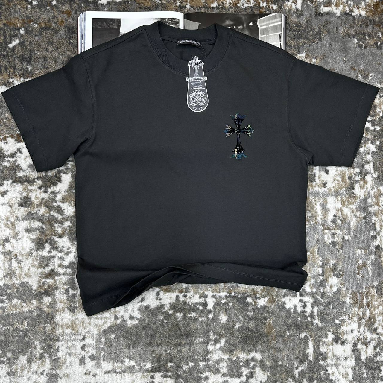 Chrome Hearts Crosses T Shirt Round Neck Mens in Black Color Best Sale UK Reps AAA Quality