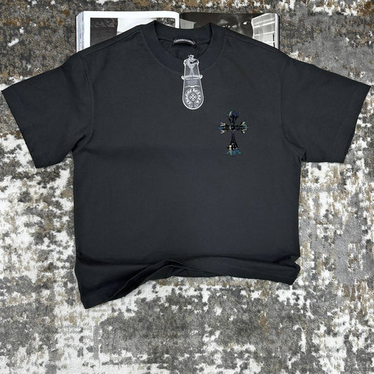 Chrome Hearts Crosses T Shirt Round Neck Mens in Black Color Best Sale UK Reps AAA Quality