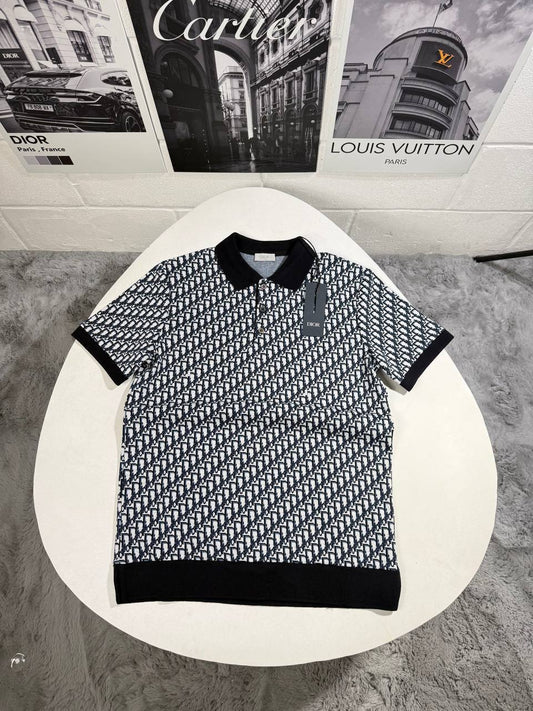 Christian Dior Oblique Polo Shirt Cotton Mens in 2 Colors Best Sale UK Reps AAA Quality