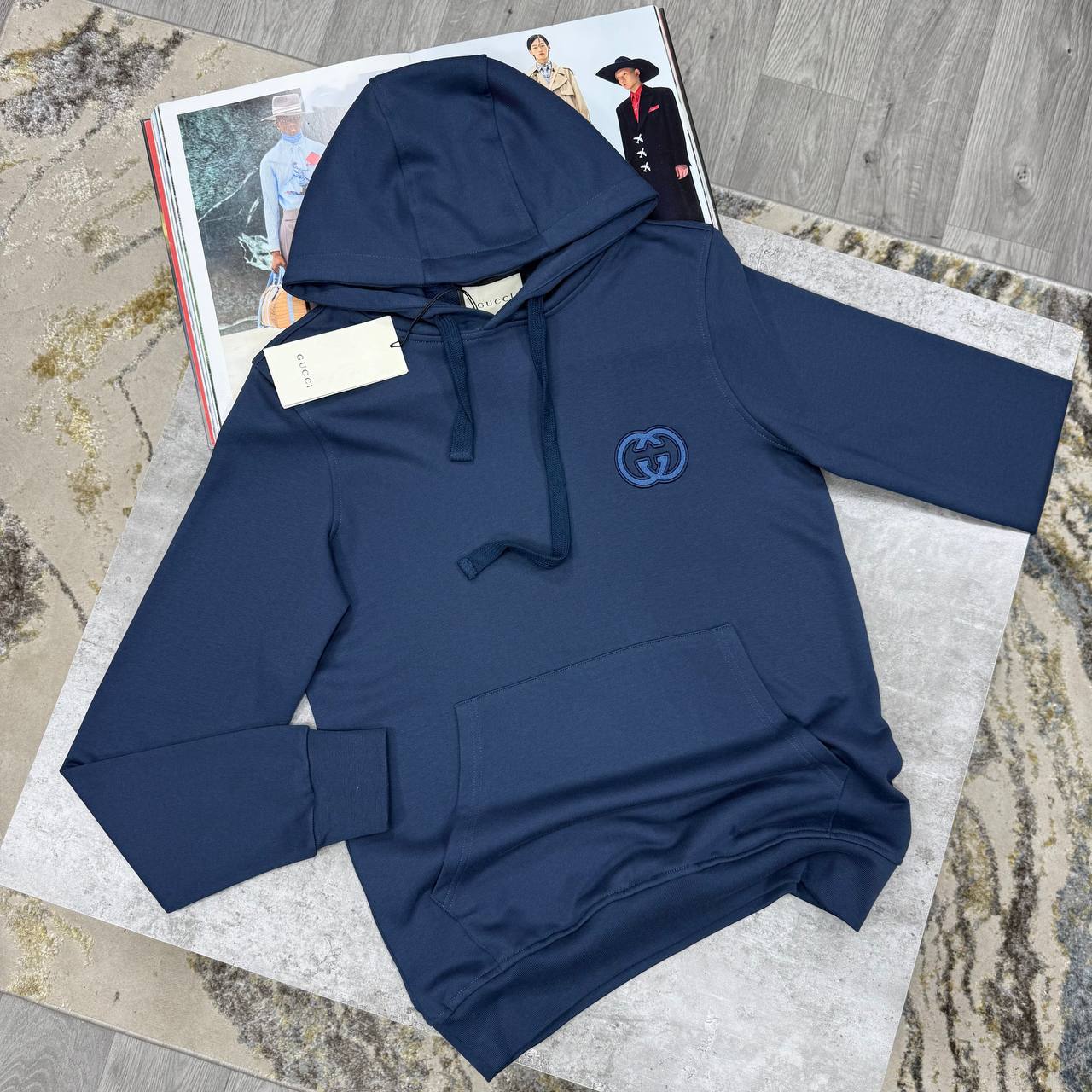 Gucci Interlocking G Cotton Jersey Hoodie Mens in Multiple Colors Best Sale UK Reps AAA Quality