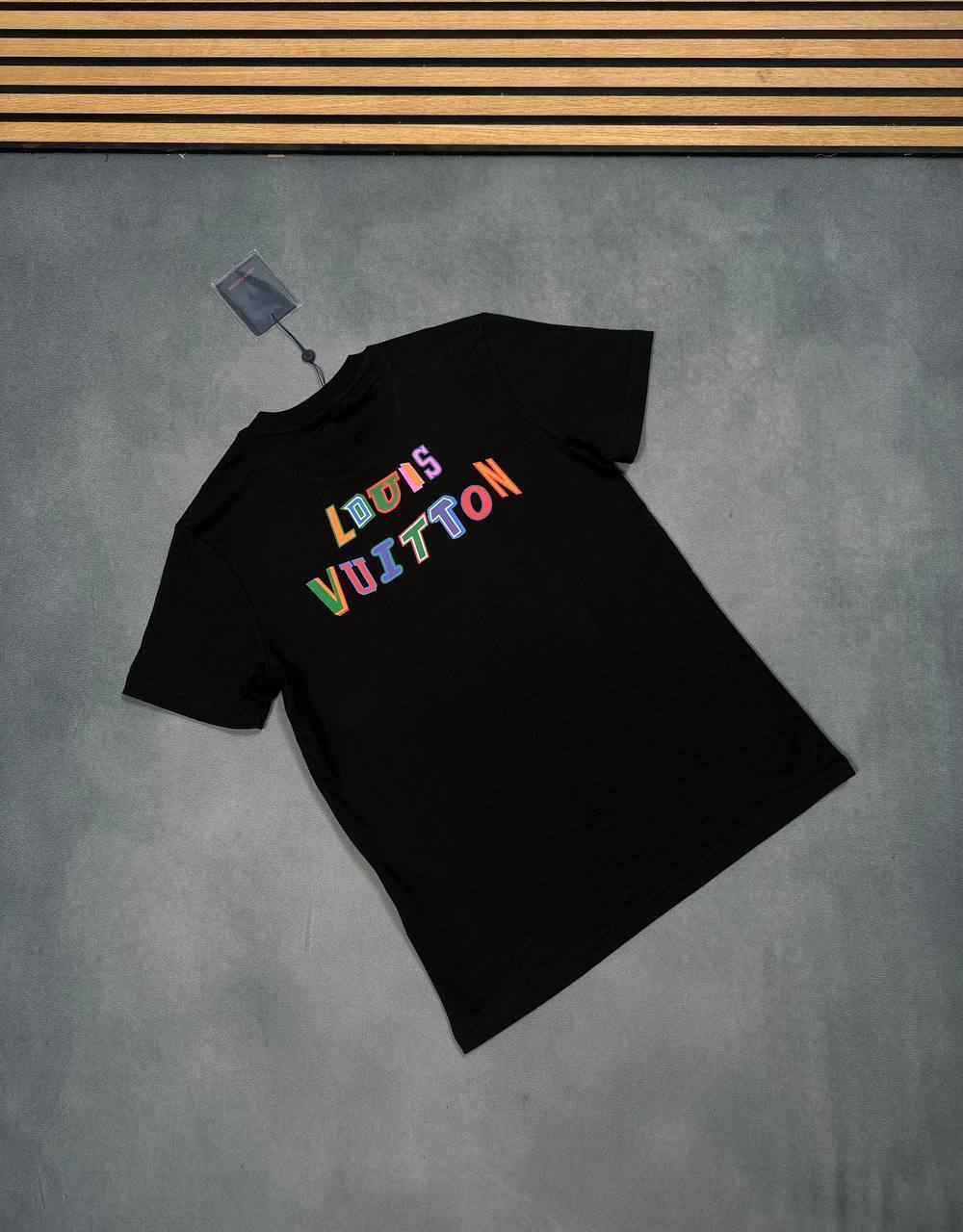 Louis Vuitton NBA White Spellout Logo Mens T-Shirts in 2 Color UK Reps AAA Quality