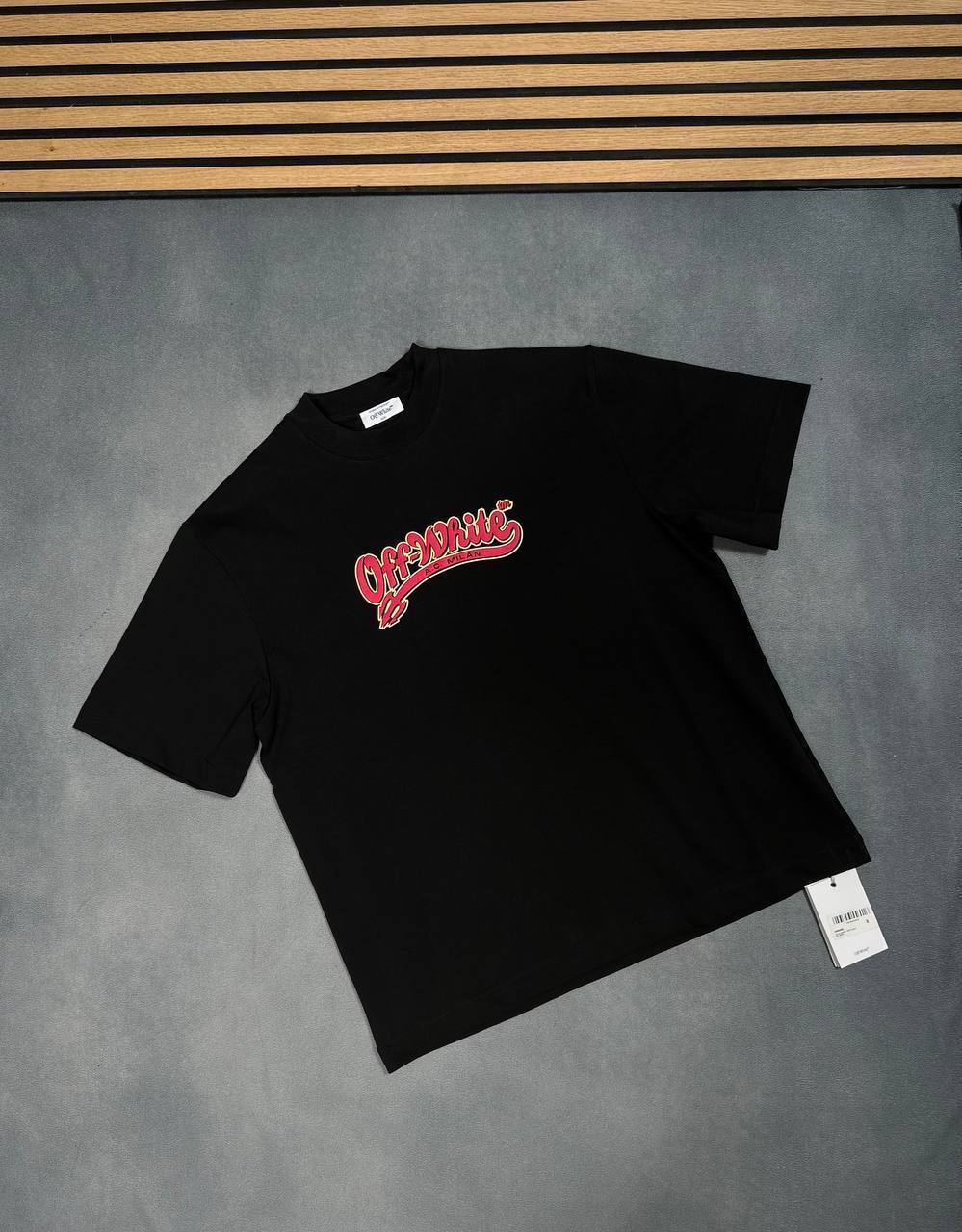 Off-White x AC Milan Graphic Logo Tee Round Neck Mens in 2 Colors Best Fakes UK Reps