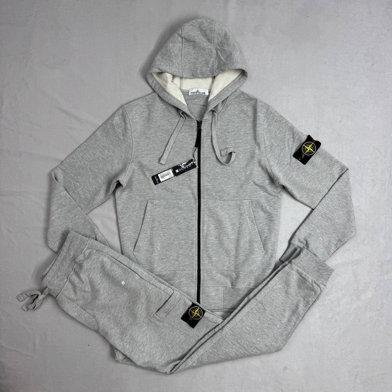 Stone Island Cotton Fleece Garment Dyed Zip Hooded Tracksuit Mens in Multiple Colors UK Replica