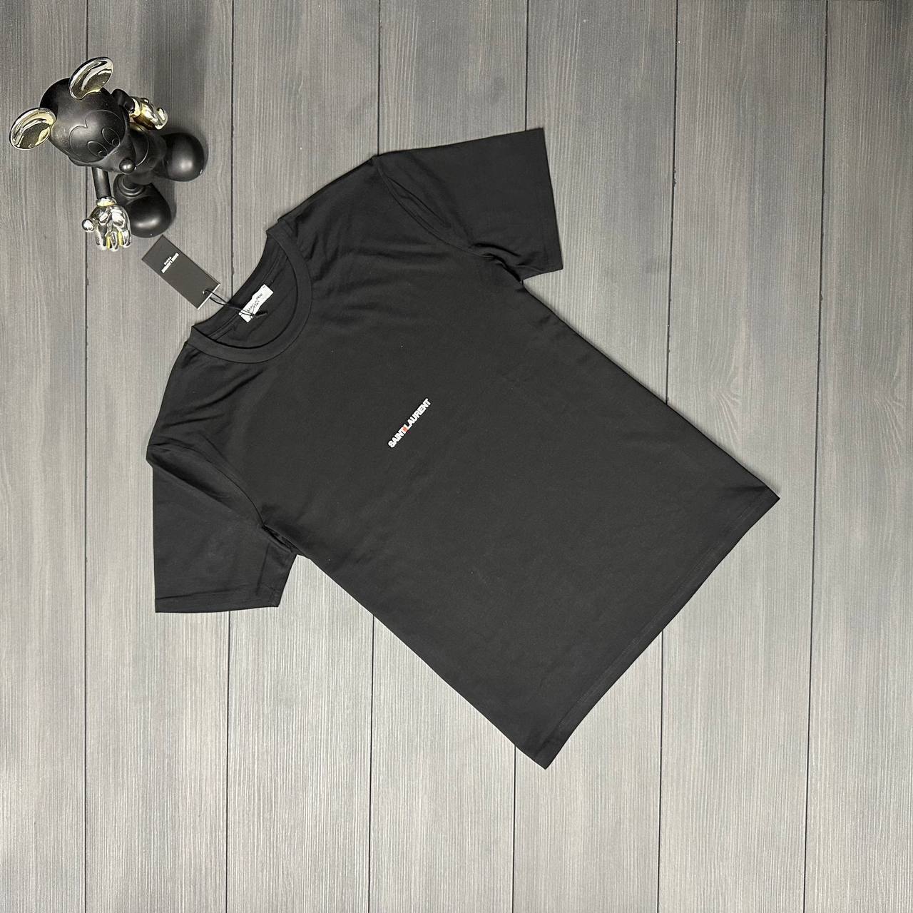 Saint Laurent YSL Embroidery On The Chest Logo Mens T-Shirts in 2 Colors Best Sale UK Reps AAA Quality