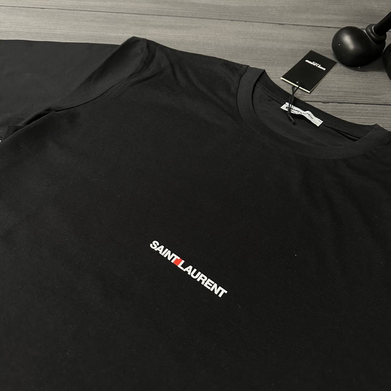 Saint Laurent YSL Embroidery On The Chest Logo Mens T-Shirts in 2 Colors Best Sale UK Reps AAA Quality
