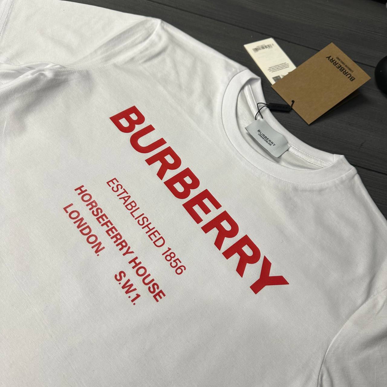 Burberry Horseferry Print Cotton Short Sleeve Mens T-Shirts in 2 Colors Best Sale UK Reps AAA Quality