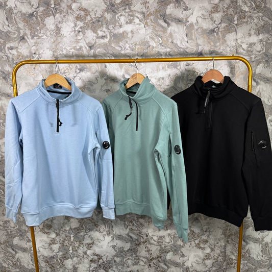 C.P. Company Light Fleece Zip Jumpers Mens in Multiple Colors Best Sale UK Reps AAA Quality