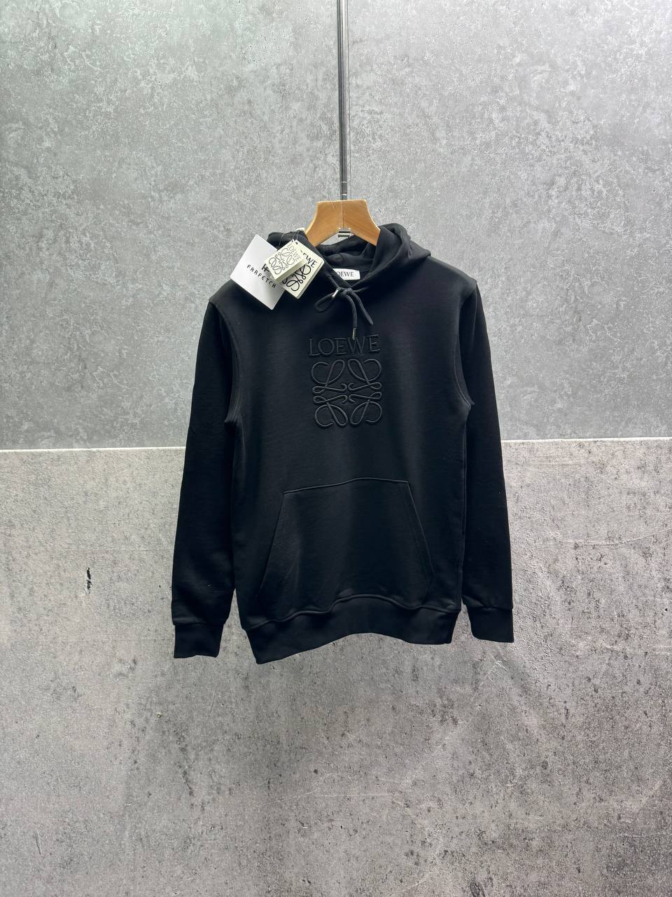 Loewe Anagram Tonal Cotton Hoodie Mens in Multiple Colors Best Sale UK Reps AAA Quality