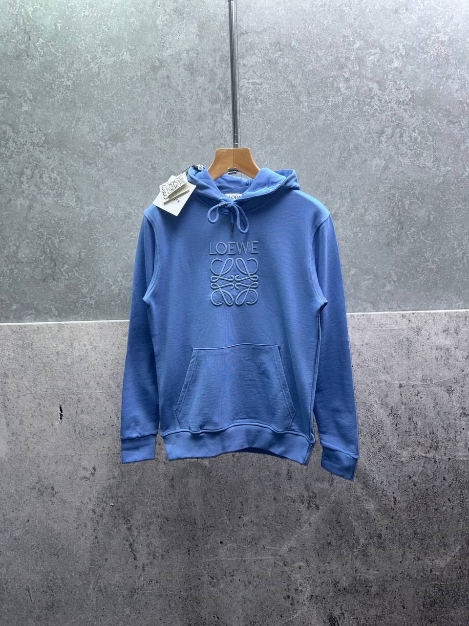 Loewe Anagram Tonal Cotton Hoodie Mens in Multiple Colors Best Sale UK Reps AAA Quality