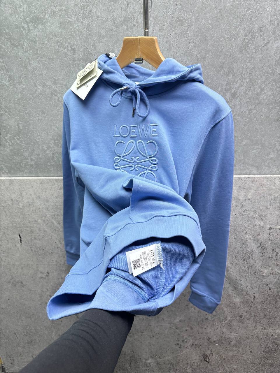 Loewe Anagram Tonal Cotton Hoodie Mens in Multiple Colors Best Sale UK Reps AAA Quality
