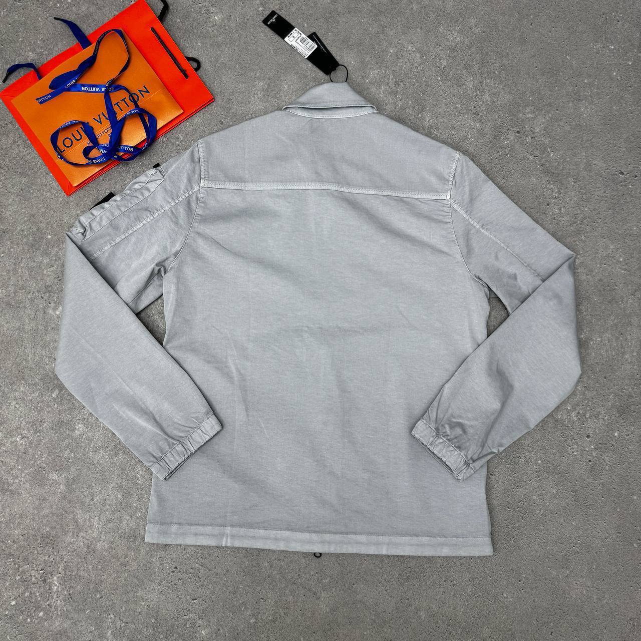 Stone Island Compass-Badge Pocket Overshirt Mens in Multiple Colors Best Sale UK Reps AAA Quality