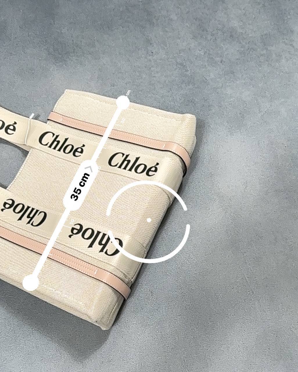 Chloe Luxury Brand Canvas Letters Woody Shoulder Handbag Canvas in Multiple Colors UK Reps AAA Quality