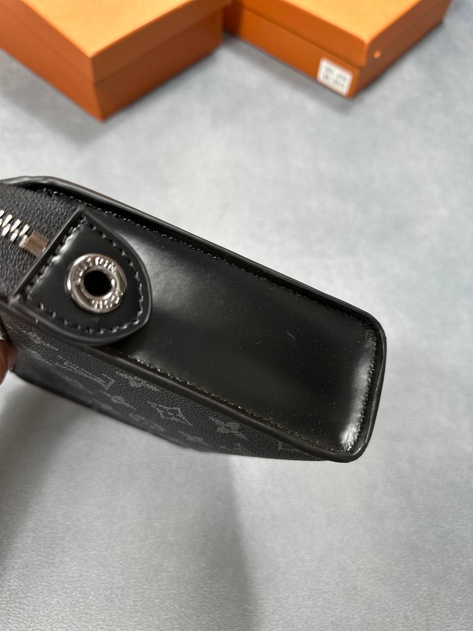 Louis Vuitton Gaston Wearable Wallet Monogram Womens Wallet Hardware Monogram Eclipse UK Reps AAA Quality