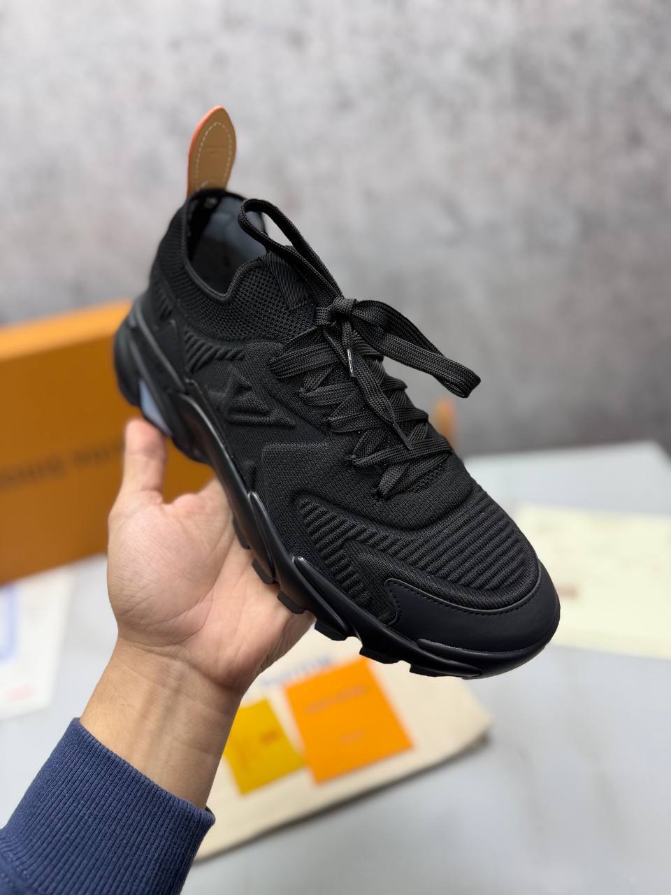 Louis Vuitton LV Runner Tatic Black Sneaker Mens Best Sale UK Reps AAA Quality