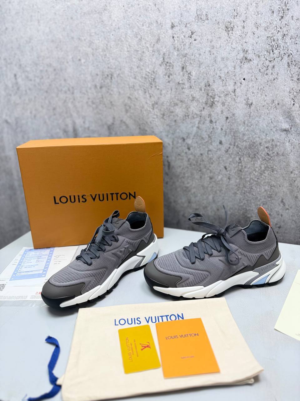 Louis Vuitton LV Runner Tatic Grey Sneaker Mens Best Sale UK Reps AAA Quality