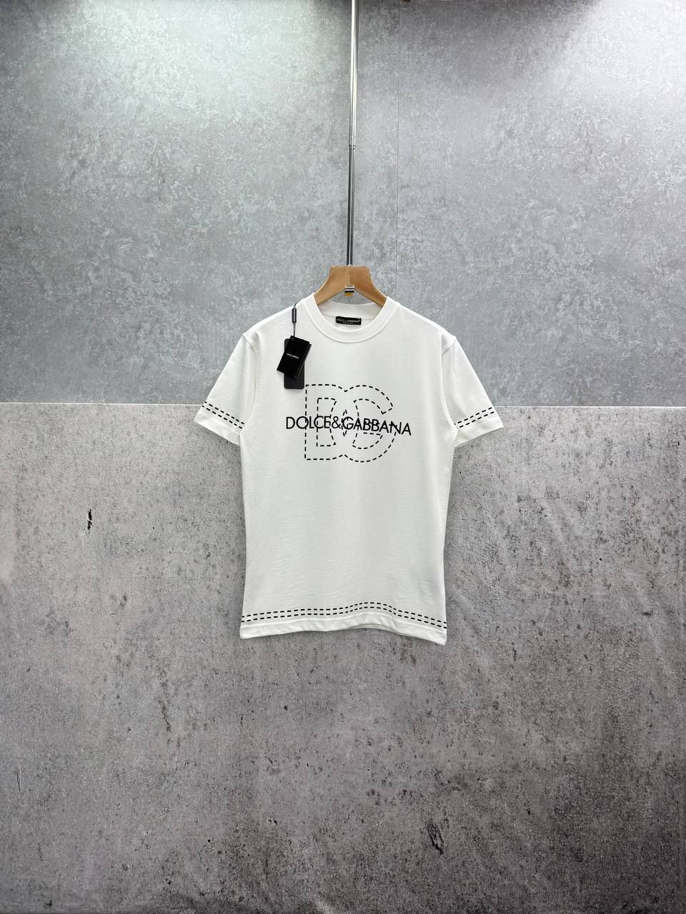 Dolce & Gabbana Logo-Detail T-shirts Mens in 2 Colors Best Sale UK Reps AAA Quality