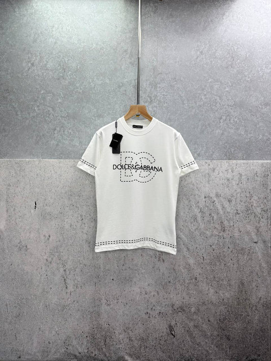 Dolce & Gabbana Logo-Detail T-shirts Mens in 2 Colors Best Sale UK Reps AAA Quality
