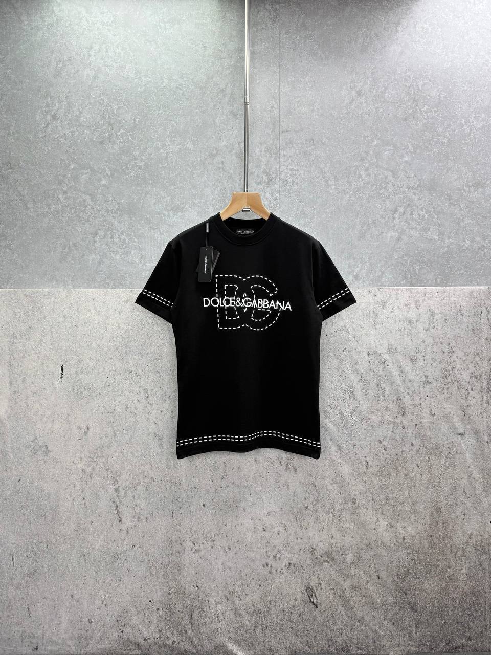 Dolce & Gabbana Logo-Detail T-shirts Mens in 2 Colors Best Sale UK Reps AAA Quality