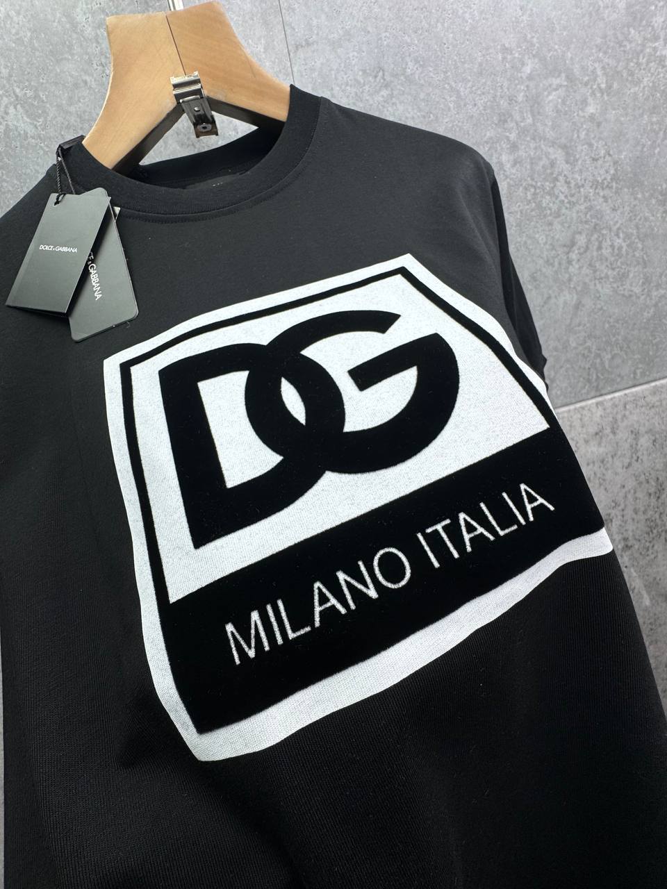 Dolce & Gabbana Box Logo Regular Fit T-shirts Mens in 2 Colors Best Sale UK Reps AAA Quality