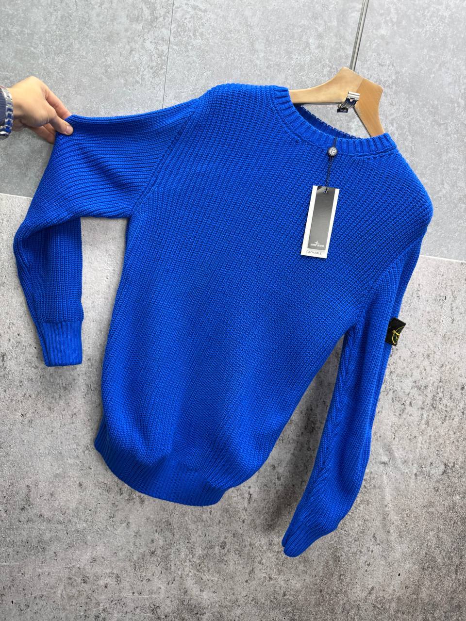 Stone Island Knit Compass Embossed Crewneck Jumpers Mens in Multiple Colors Best Sale UK Reps AAA Quality