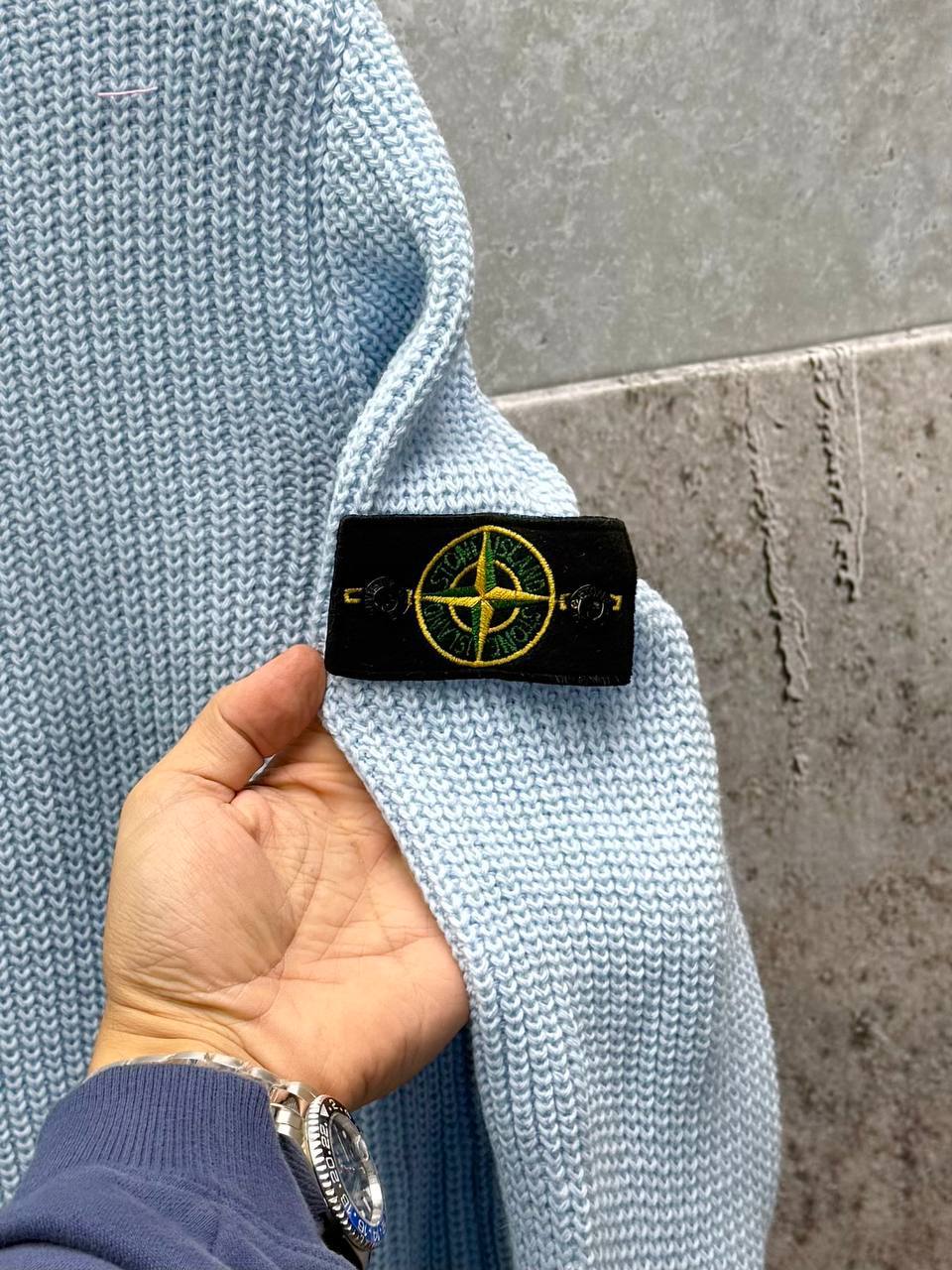 Stone Island Knit Compass Embossed Crewneck Jumpers Mens in Multiple Colors Best Sale UK Reps AAA Quality