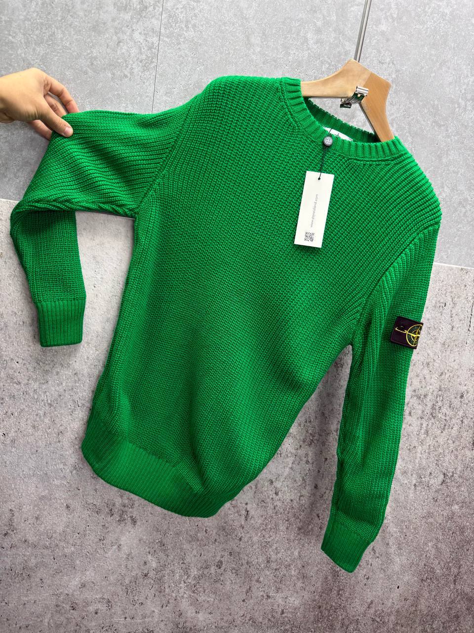 Stone Island Knit Compass Embossed Crewneck Jumpers Mens in Multiple Colors Best Sale UK Reps AAA Quality
