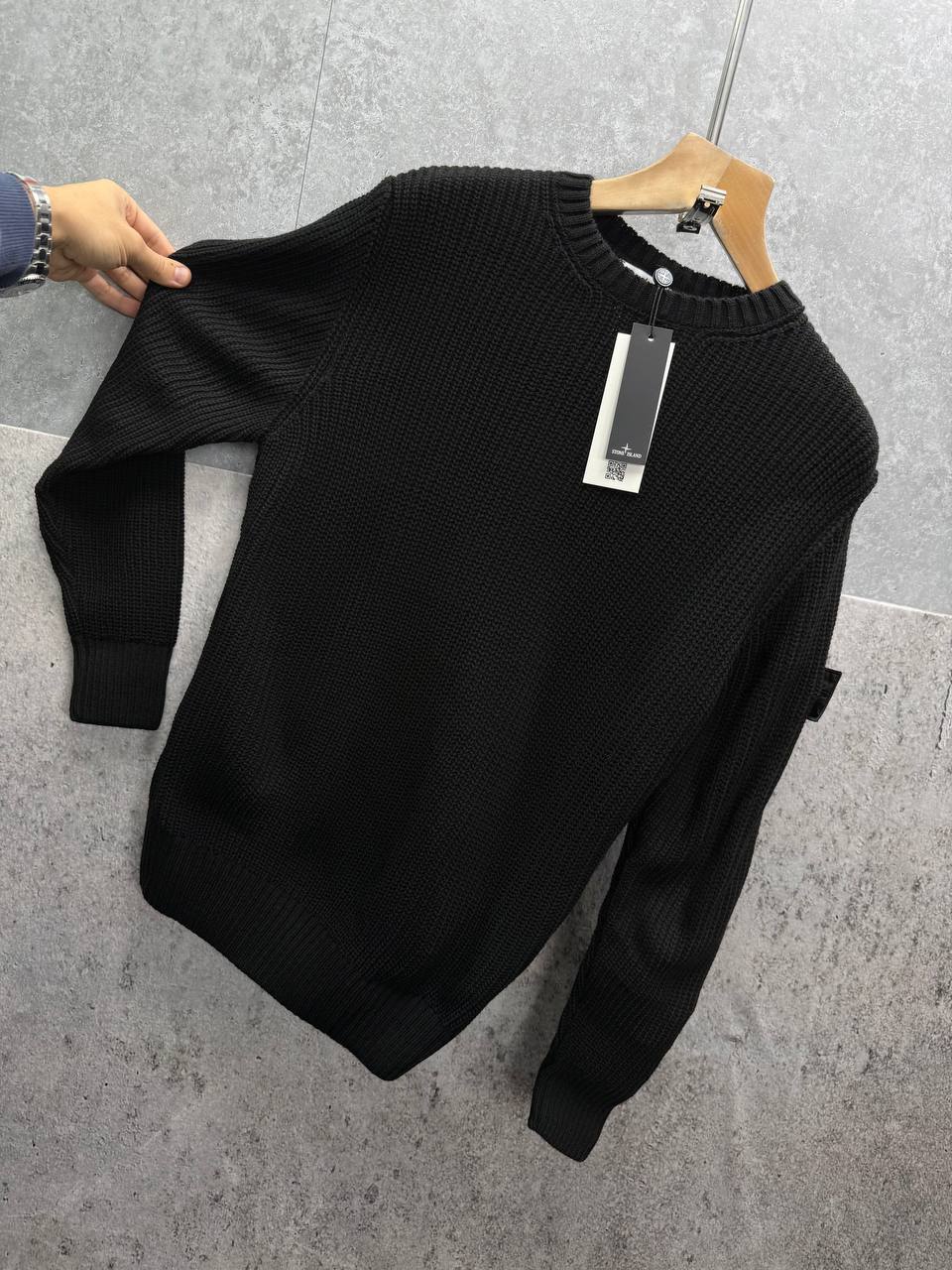Stone Island Knit Compass Embossed Crewneck Jumpers Mens in Multiple Colors Best Sale UK Reps AAA Quality